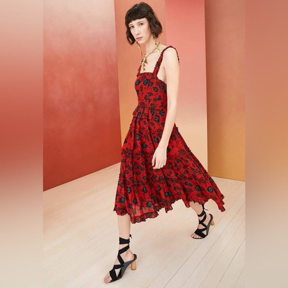 Ulla Johnson Adyna Poppy Floral Dress 6